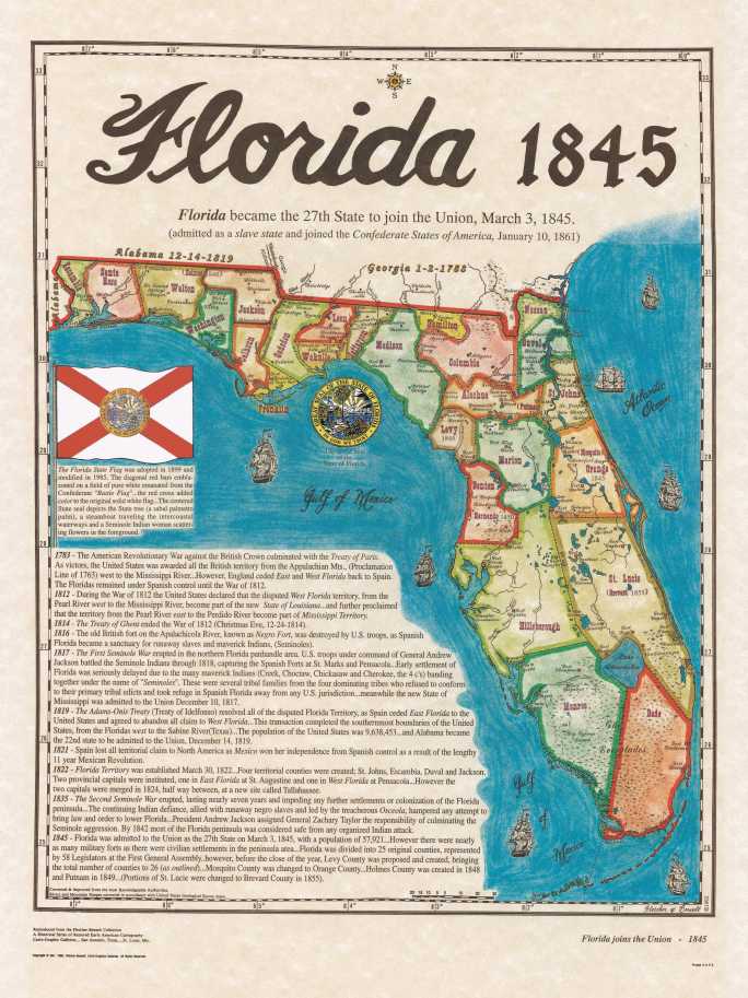 Florida Statehood 1845 small