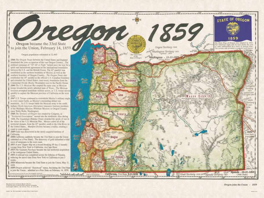 Oregon Statehood 1859 small